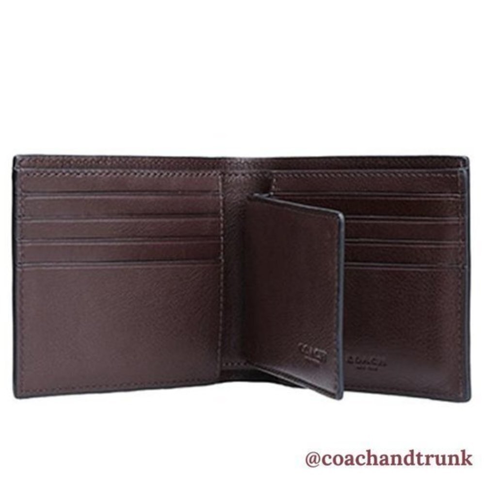 COACH Leather 3 in 1 Wallet Compact Mahogany NWT - Picture 3 of 11
